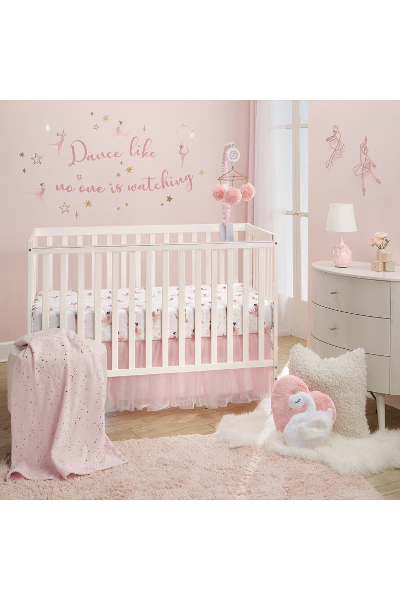 Ballerina Baby Dance Like No One is Watching Wall Decals/Stickers, Alternate, color, Pink