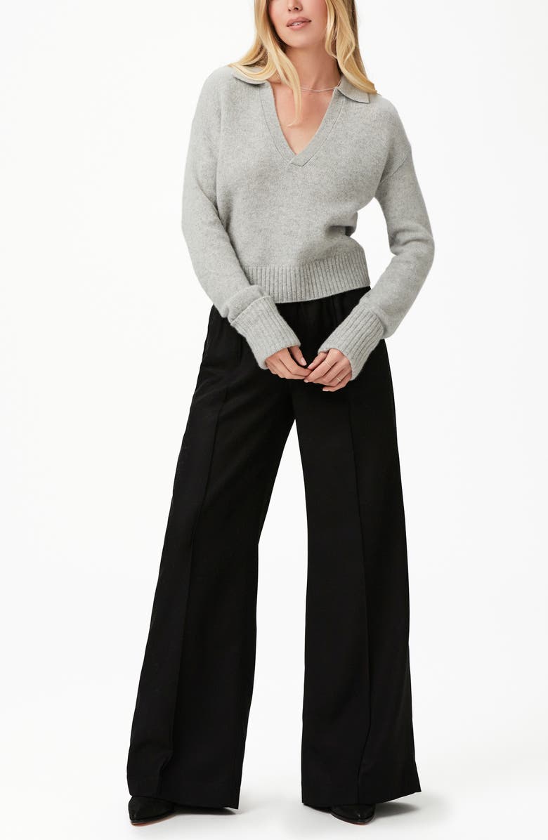 PAIGE Maxie Johnny Collar Cashmere Sweater, Alternate, color, 