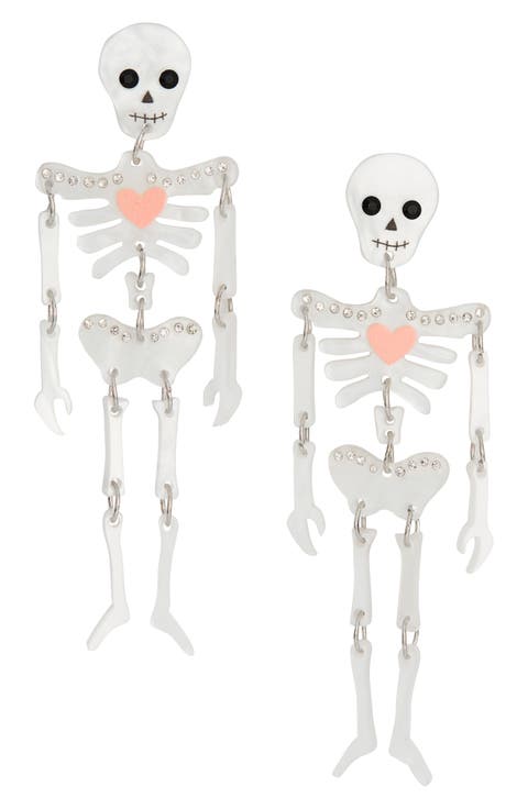 Halloween Skeleton Drop Earrings