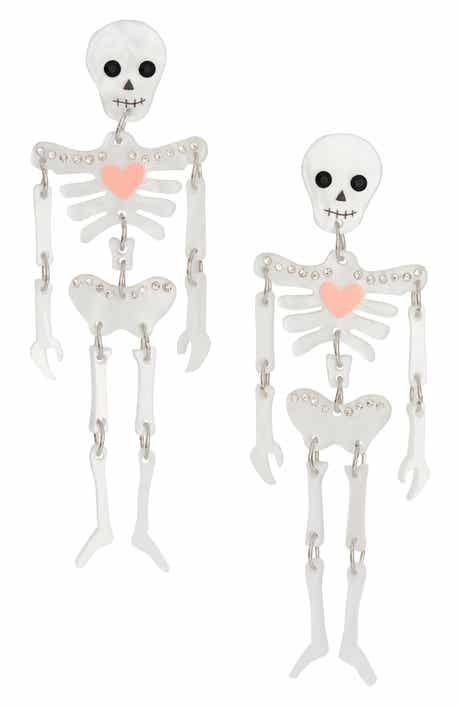 Halloween Skeleton Drop Earrings