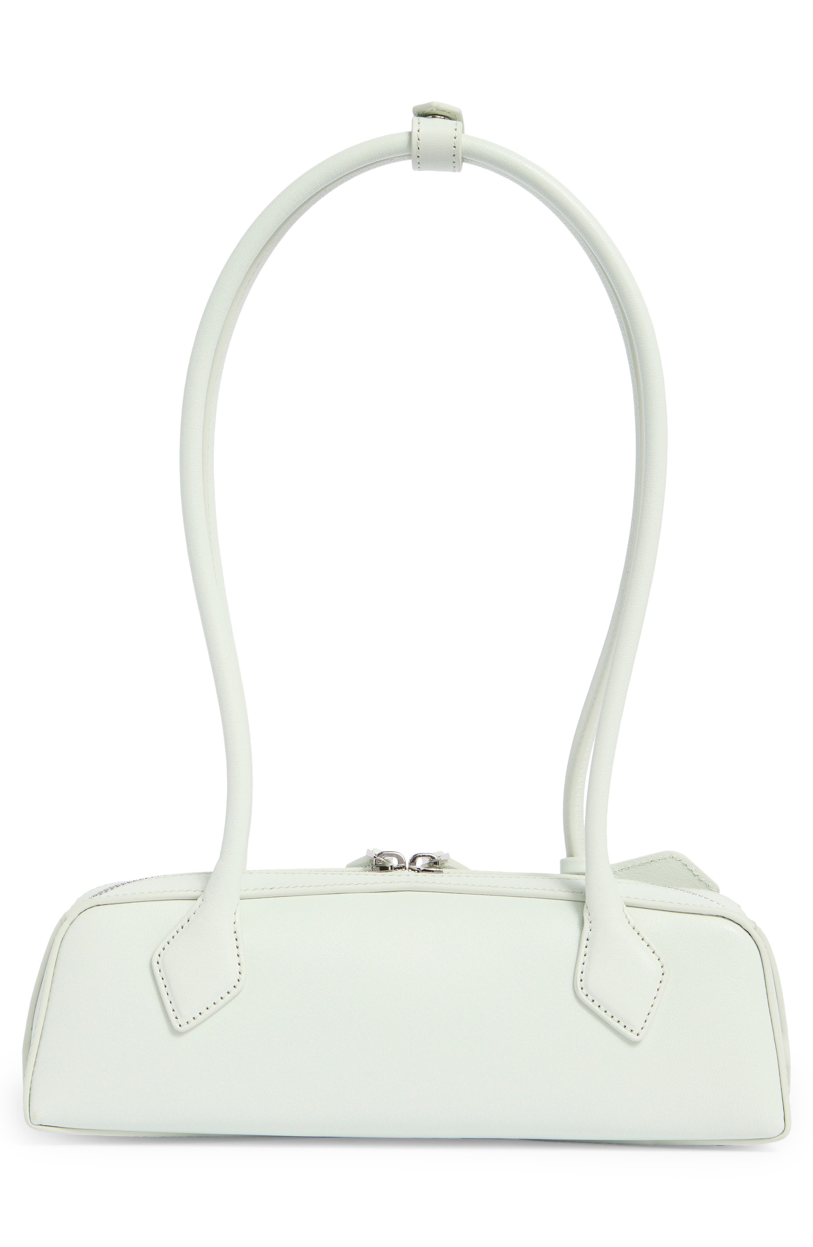 Alaïa Le Teckel Small Shoulder Bag, Alternate, color, Vert Pale
