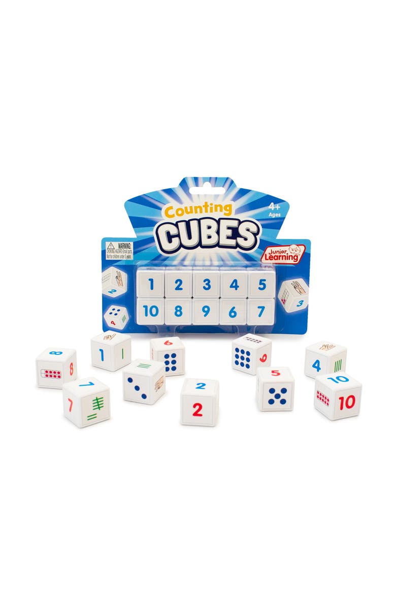 Junior Learning Counting Cubes Educational Learning Set Ten Learning Cubes, Alternate, color, Multicolored