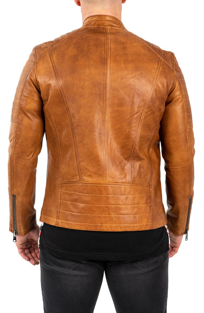 Maceoo Leather Moto Jacket, Alternate, color, 