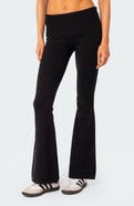 EDIKTED Desiree Foldover Flare Pants