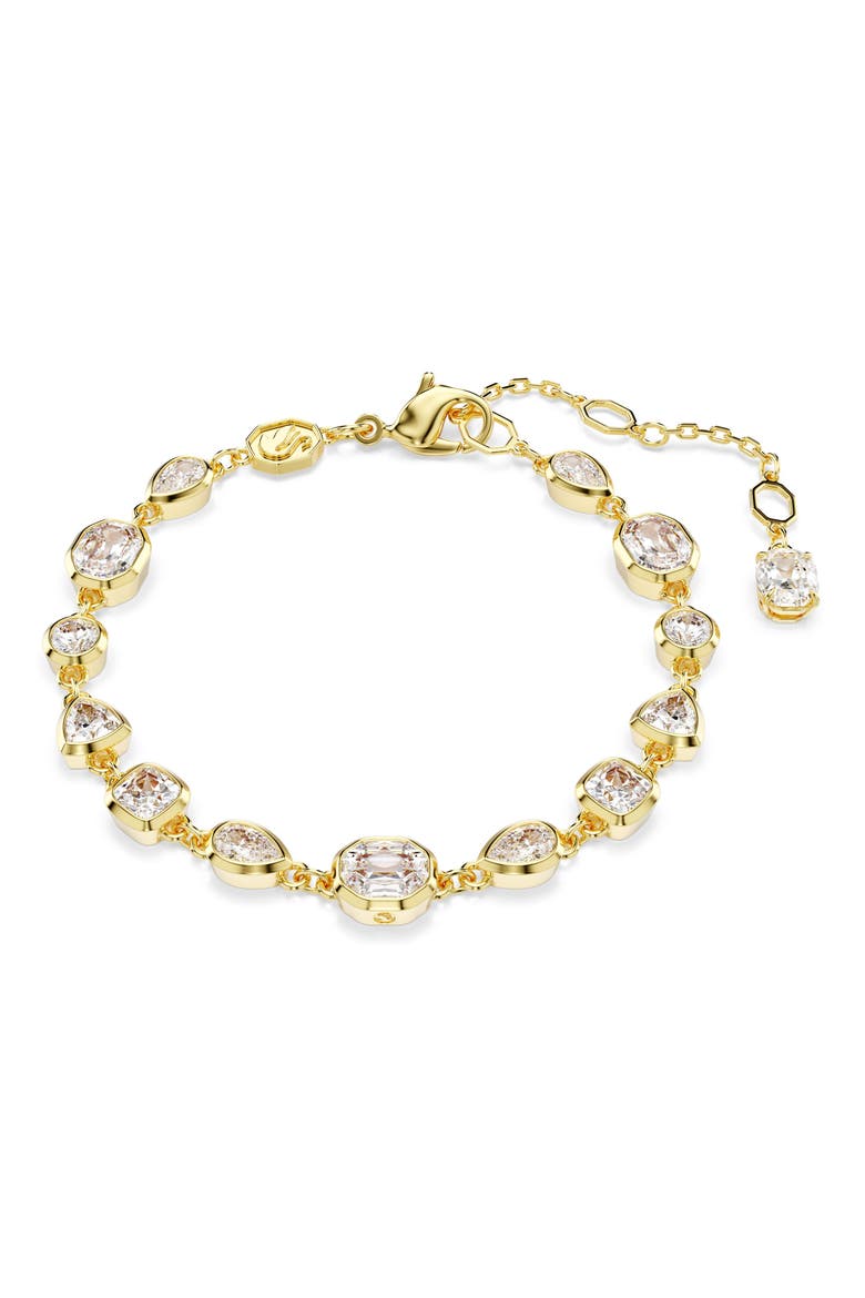 Imber All Round Crystal Bracelet, Main, color, WHITE/ GOLD