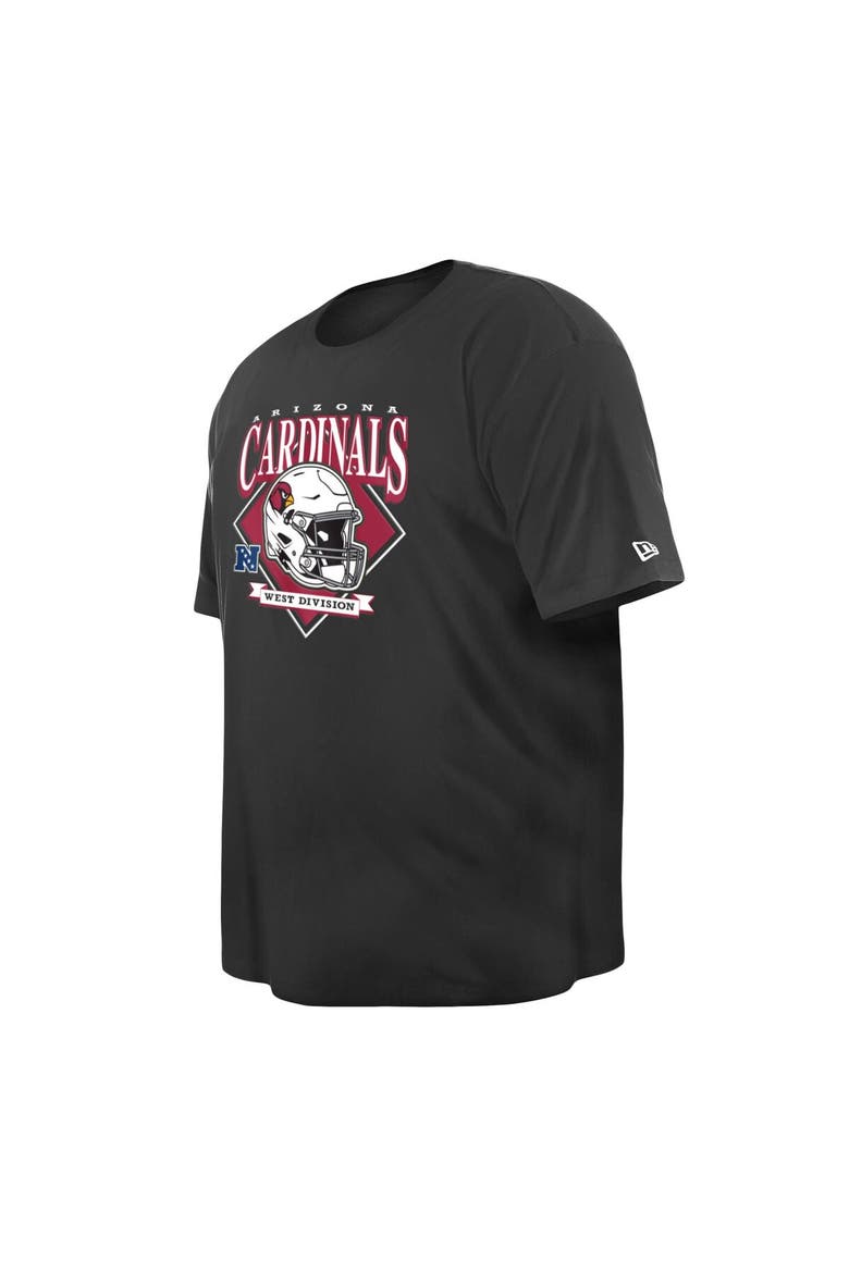 Men's New Era  Black Arizona Cardinals Big & Tall Helmet T-Shirt, Alternate, color, Black