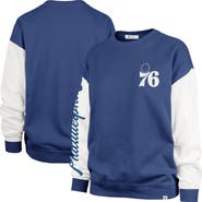 '47 Women's '47 Royal Philadelphia 76ers Plus Size Oversized Rise Andie Pullover Sweatshirt