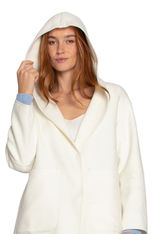 Belle & Bloom Walk My Way Wool Blend Hooded Coat In Red