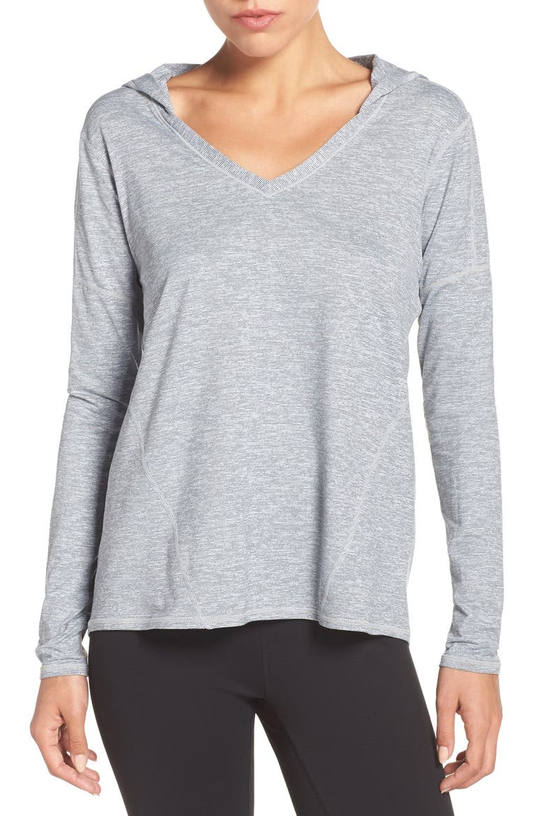 'To & Fro' Hooded Pullover Tee, Main, color, GREY WOLF