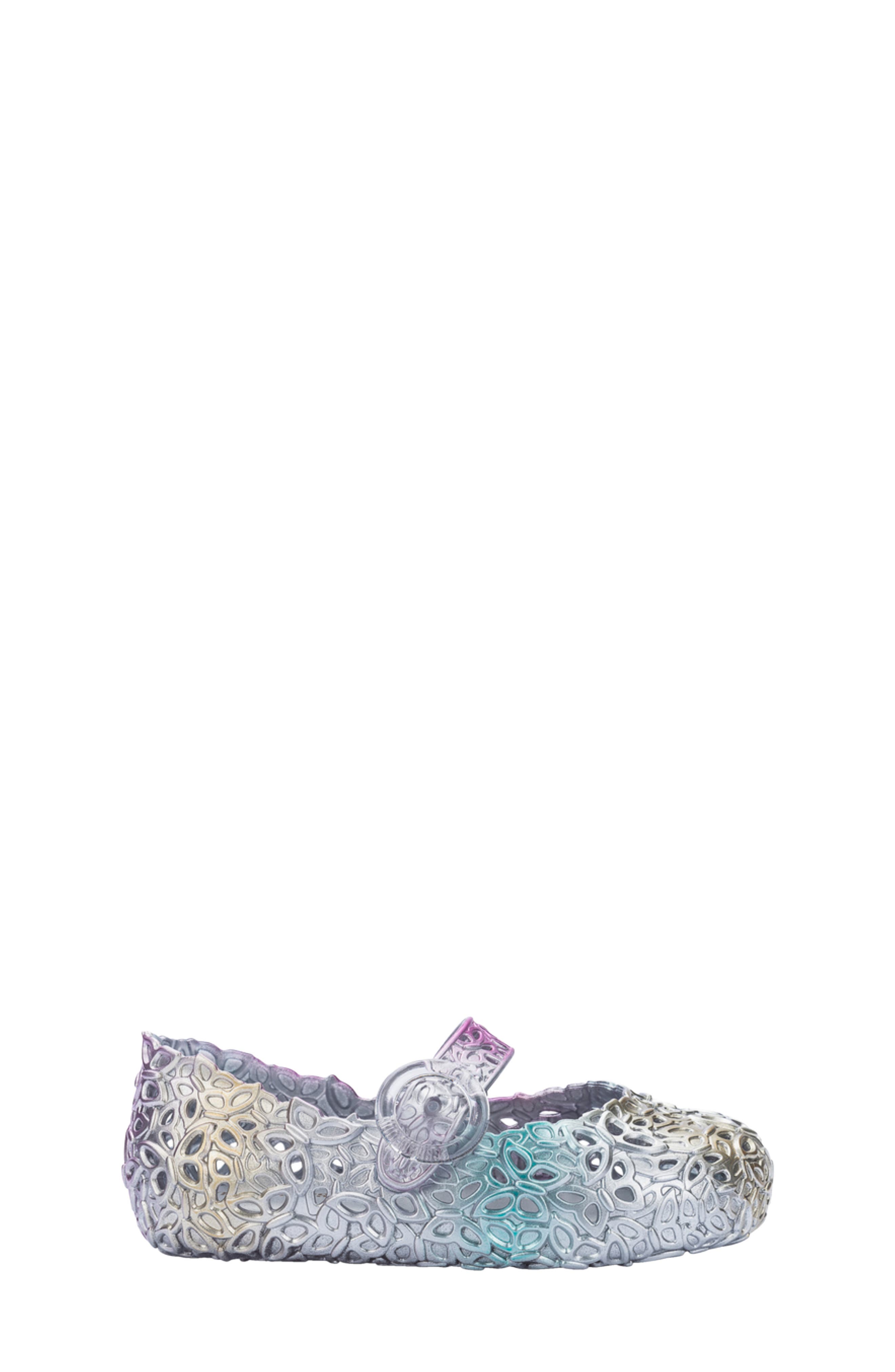 Kids' Pollen Mary Jane Flat, Alternate, color, SILVER MULTICOLOR