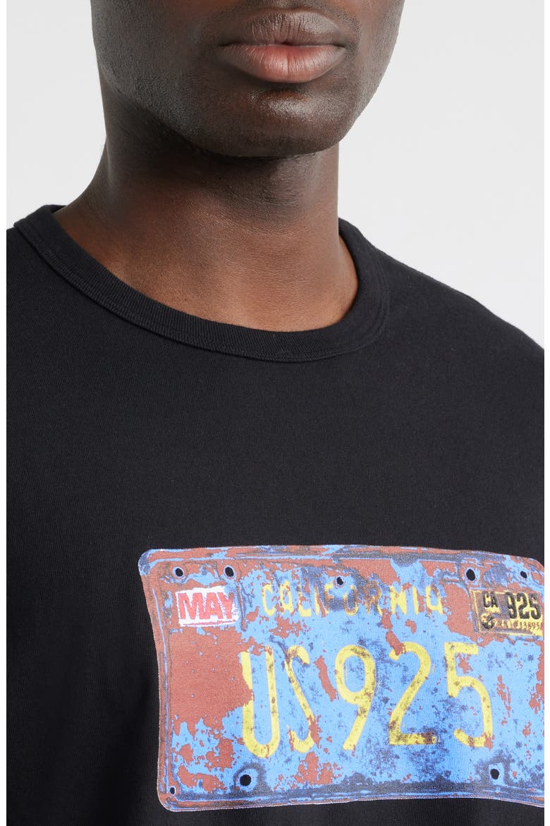 License Plate Graphic T-Shirt, Alternate, color, BLACK