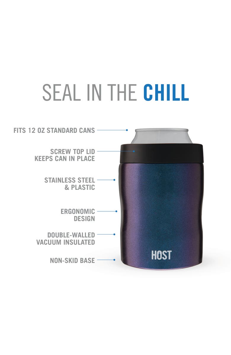 HOST Stay-Chill Standard Can Cooler, Alternate, color, Galaxy Black