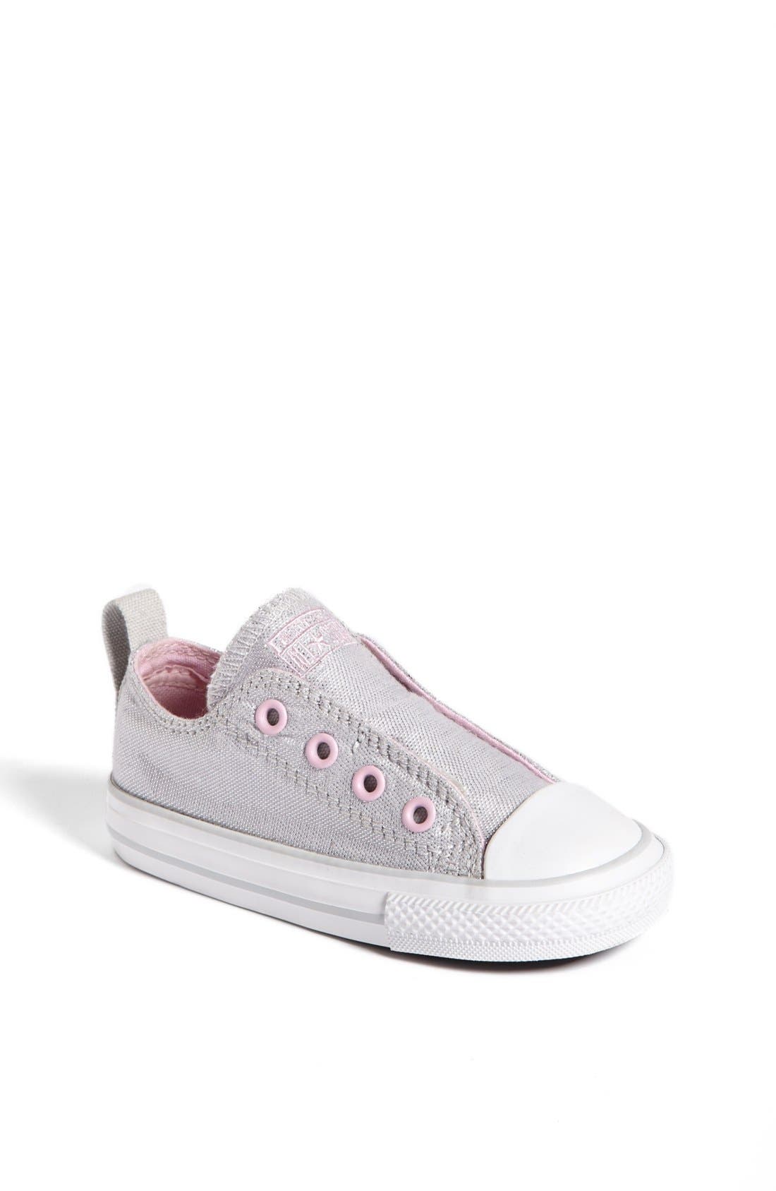 Chuck Taylor® All Star® 'Simple' Slip-On, Main, color, METALLIC SILVER/ FAIRY TALE