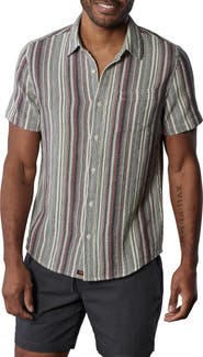 The Normal Brand Freshwater Short Sleeve Button-Up Shirt