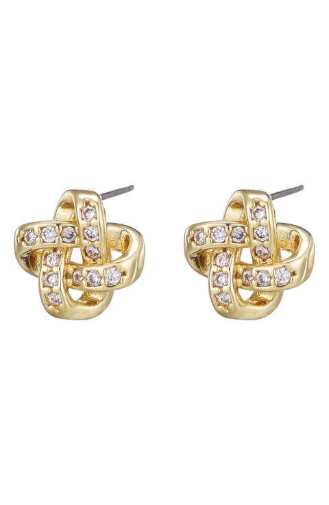 Twisted Knot Stud Earrings