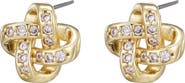 Adornia Twisted Knot Stud Earrings