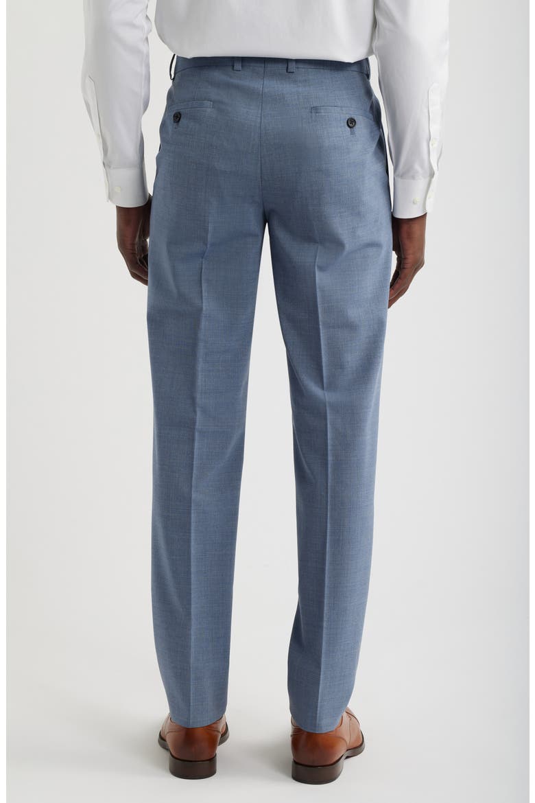 Henrik Trim Fit Solid Stretch Wool Suit Pants, Alternate, color, GREY BLUE CROSSHATCH