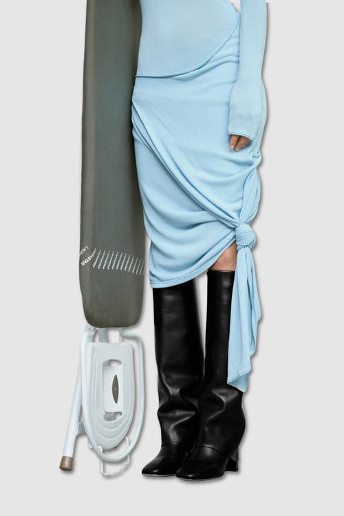 Mi/mai Nolan High Leather Turn Up Boot In Black