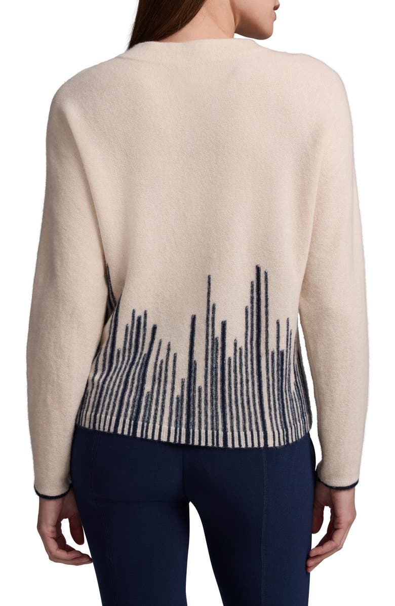 NIC+ZOE Flame Stitch Cashmere Sweater, Alternate, color, 
