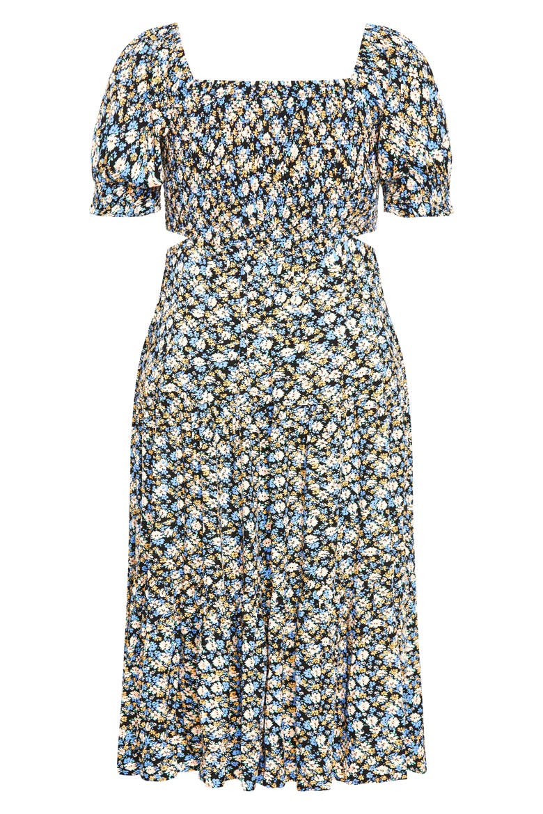 Alexa Floral Print Maxi Dress, Alternate, color, POWDER PETAL