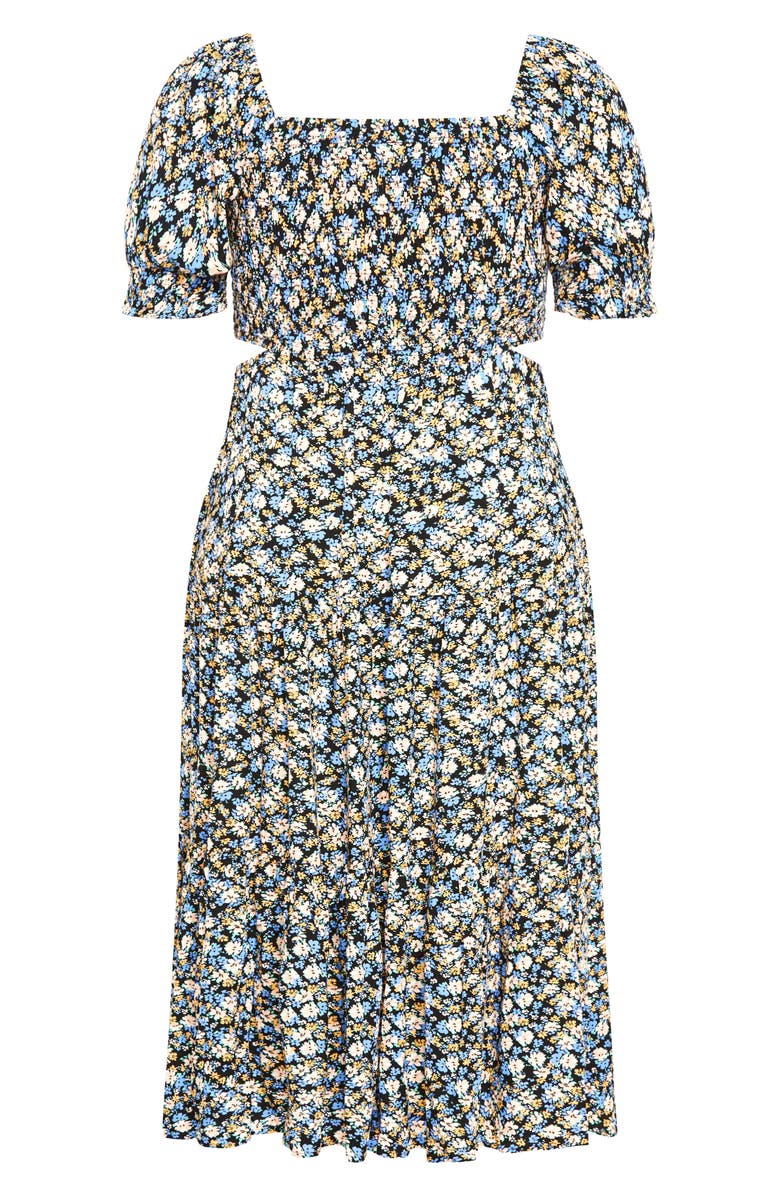 City Chic Alexa Floral Print Maxi Dress, Alternate, color, 