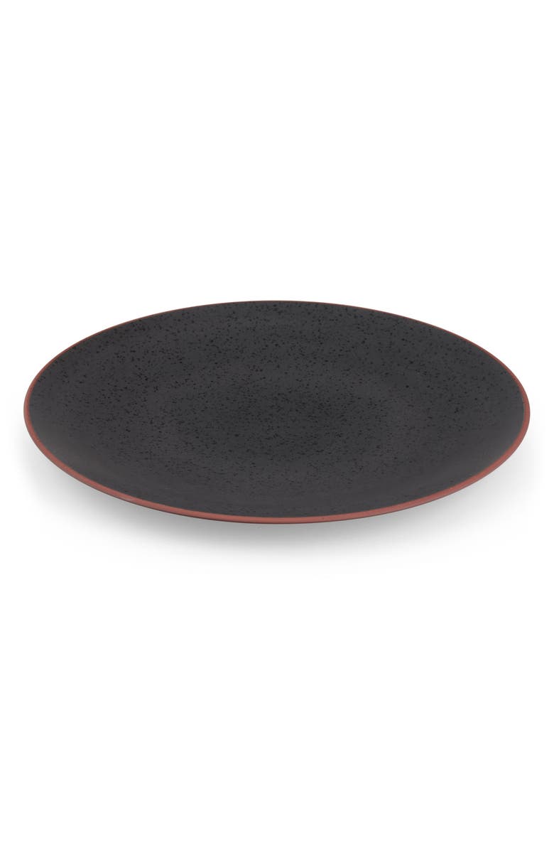 Nambé Taos Round Platter, Alternate, color, Black