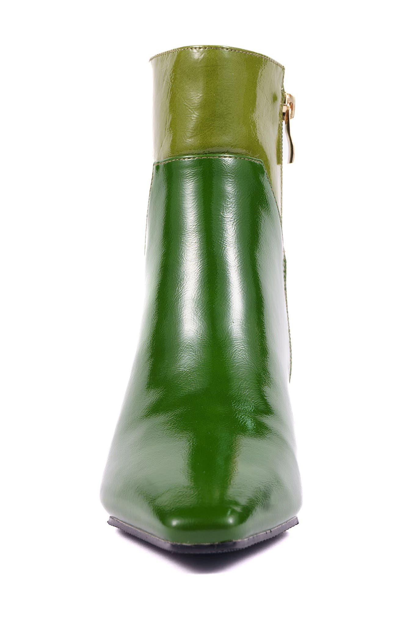 Rudy Faux Leather Pointed Toe Bootie, Alternate, color, GREEN MULTI