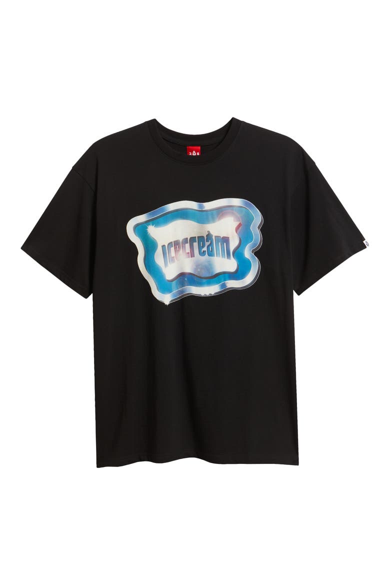 Chrome Logo Graphic T-Shirt, Alternate, color, BLACK