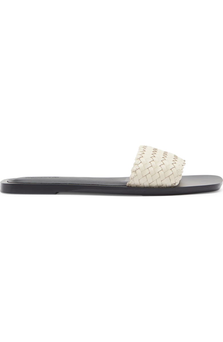 Madewell The Cora Woven Slide Sandal, Alternate, color, Alabaster