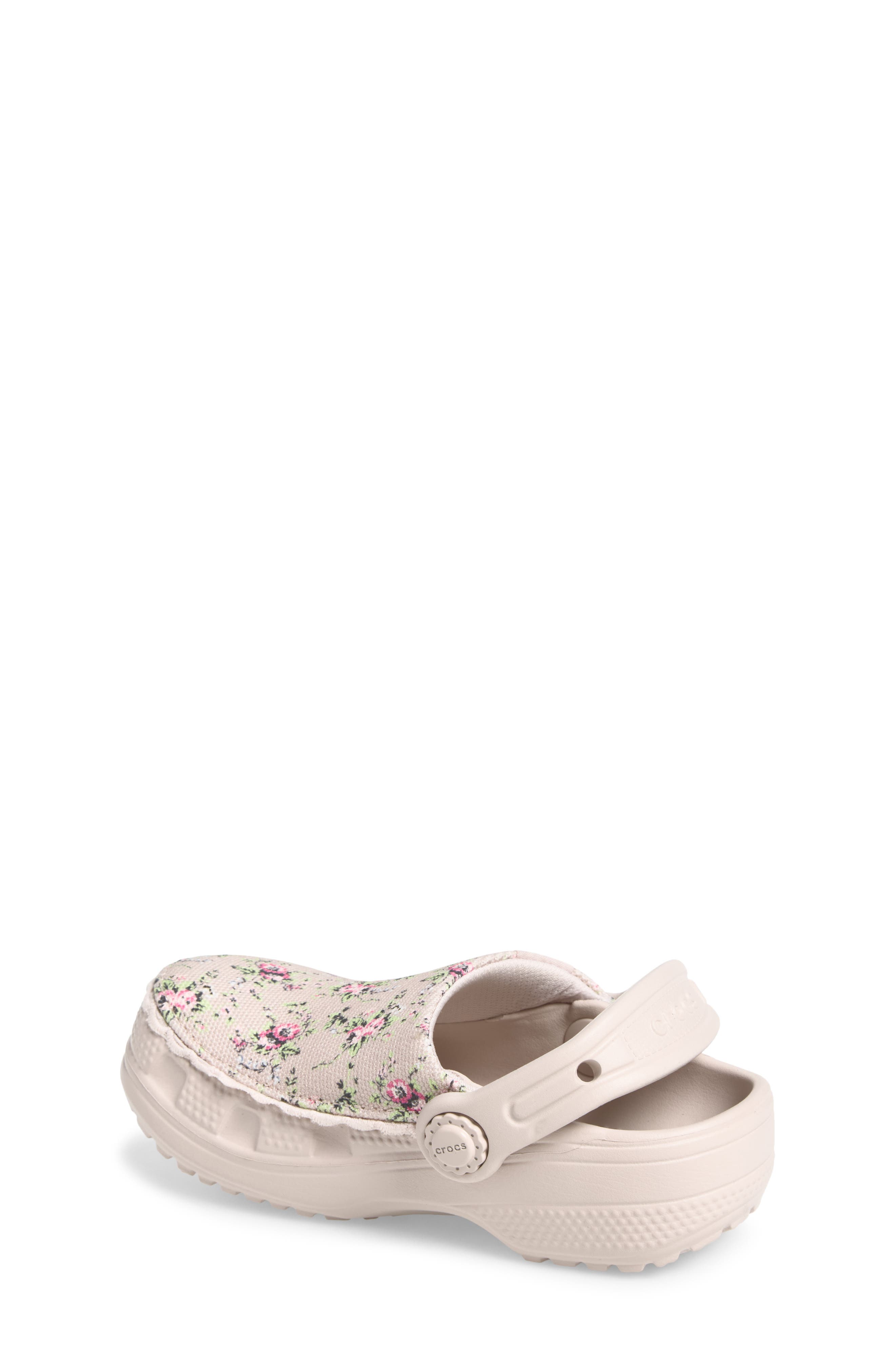 Kids' Classic Crafted Ditsy Floral Clog, Alternate, color, COCOA CREAM