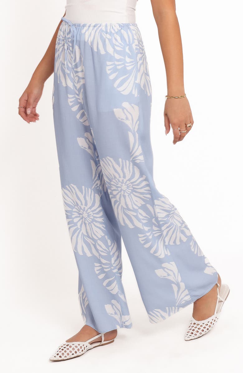 Petal & Pup Sui Seashell Print Wide Leg Drawstring Pants, Alternate, color, Shell Print
