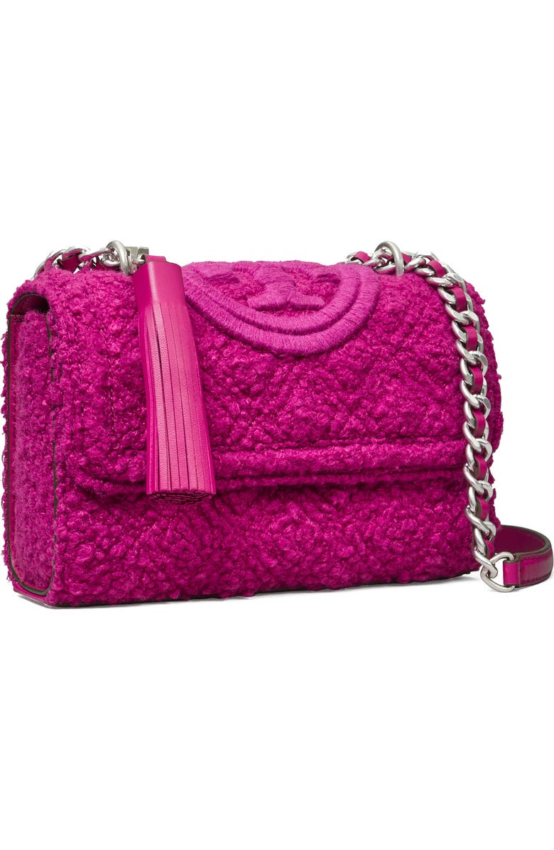 Tory Burch Fleming Soft Bouclé Small Convertible Shoulder Bag, Alternate, color,