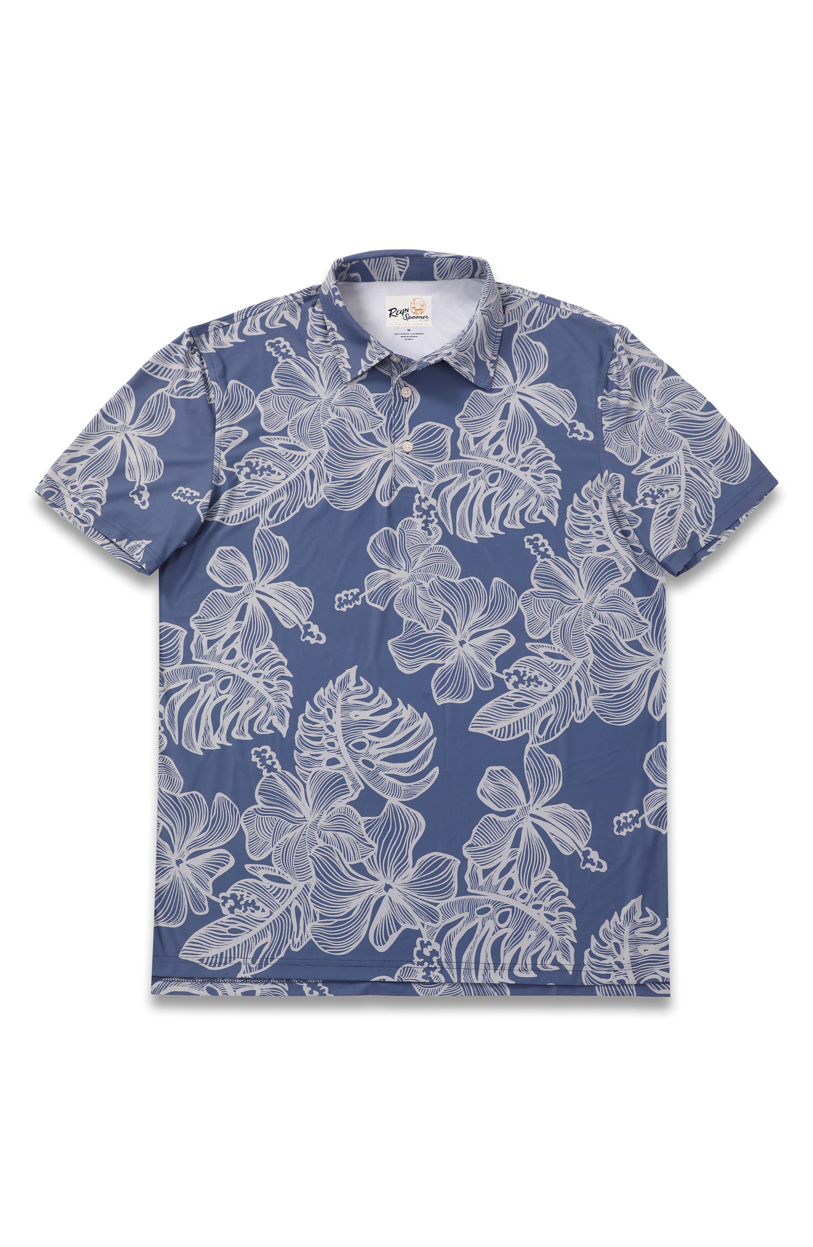 Reyn Spooner Muana Monstera Polo