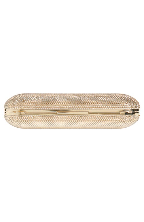 Judith Leiber Slide Crystal Embellished Clutch In Champagne Prosecco