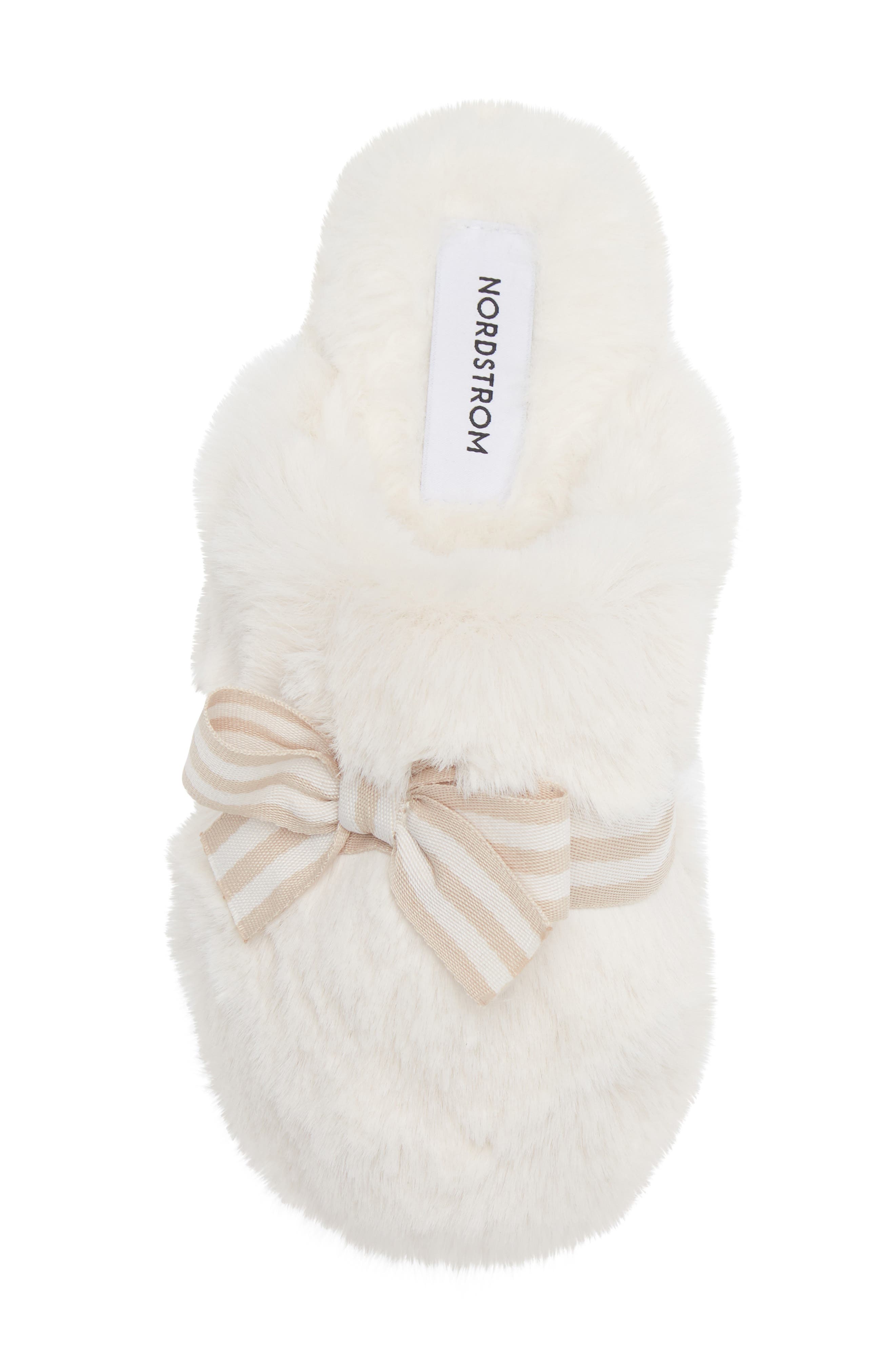 Kids' Melodie Bow Slipper, Alternate, color, IVORY