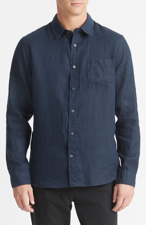 Linen Button-Up Shirt
