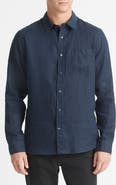 Vince Linen Button-Up Shirt