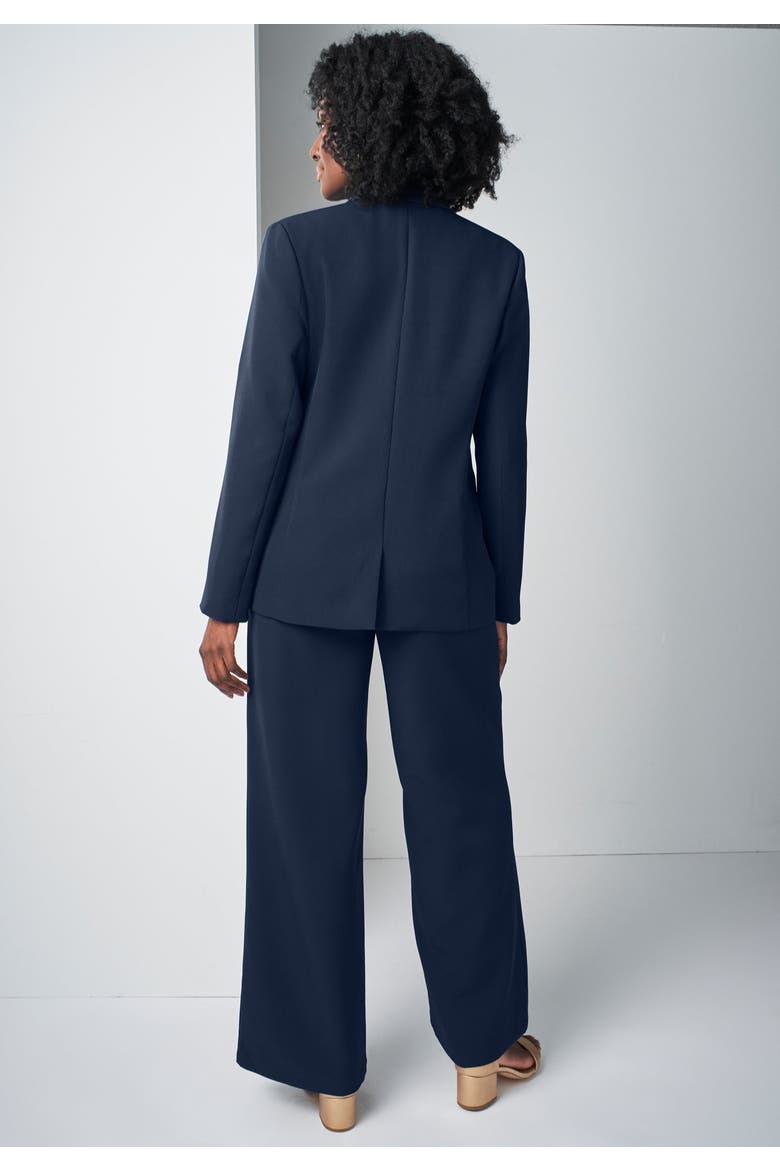 Bi Stretch Shaped Blazer, Alternate, color, NAVY