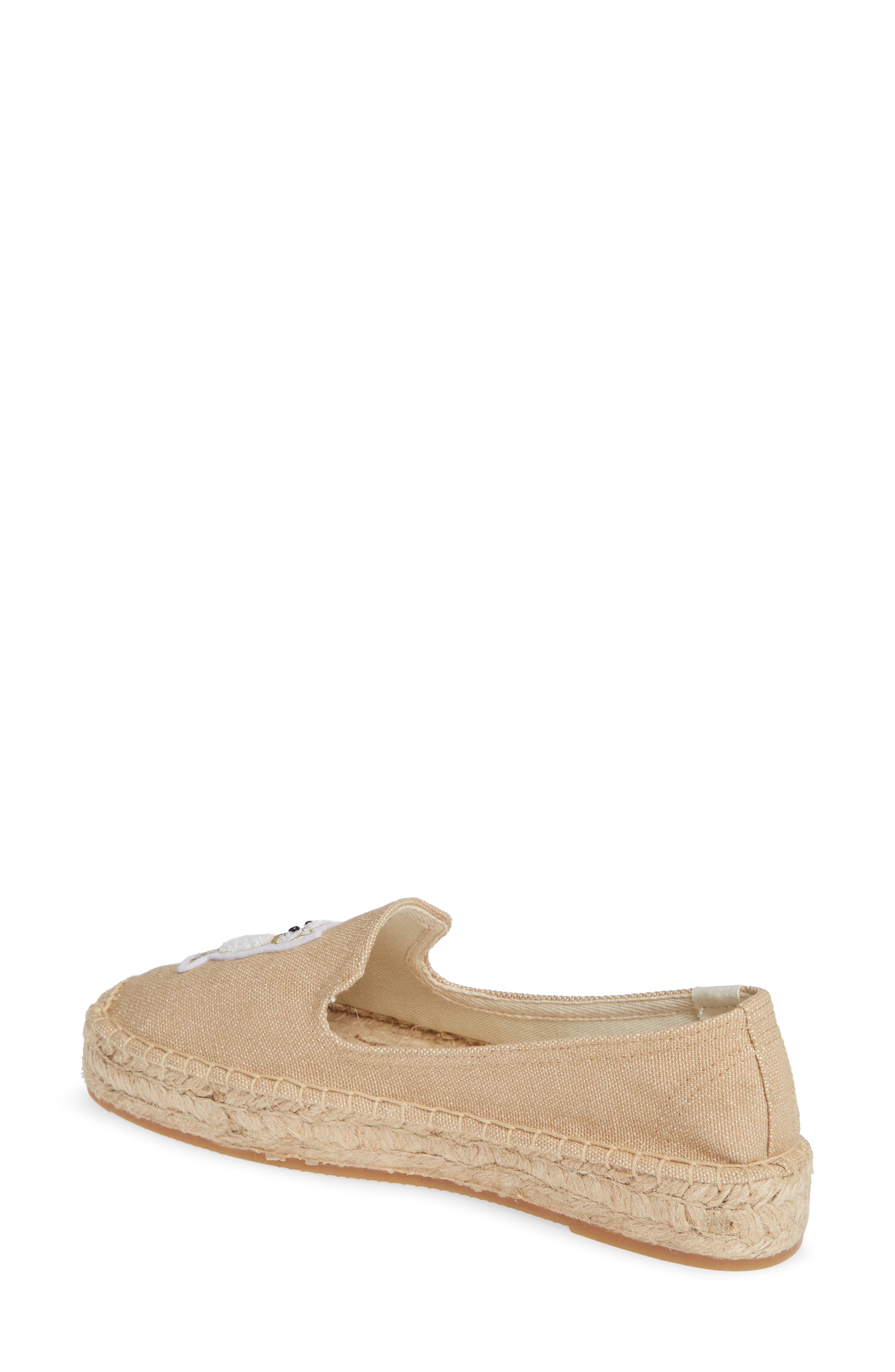 Soludos Gilded Owl Appliqué Espadrille, Alternate, color, 