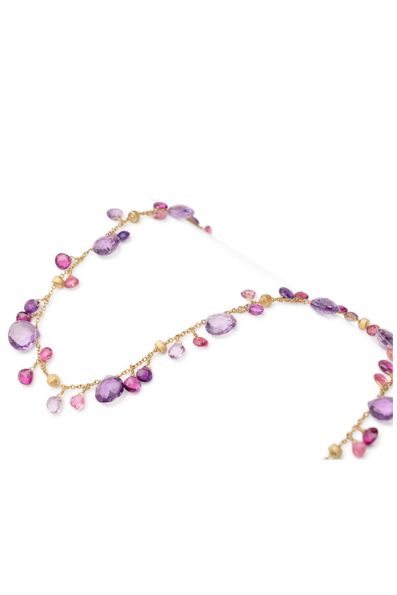 Paradise 18K Yellow Gold Semiprecious Stone Charm Necklace, Alternate, color, 18K GOLD