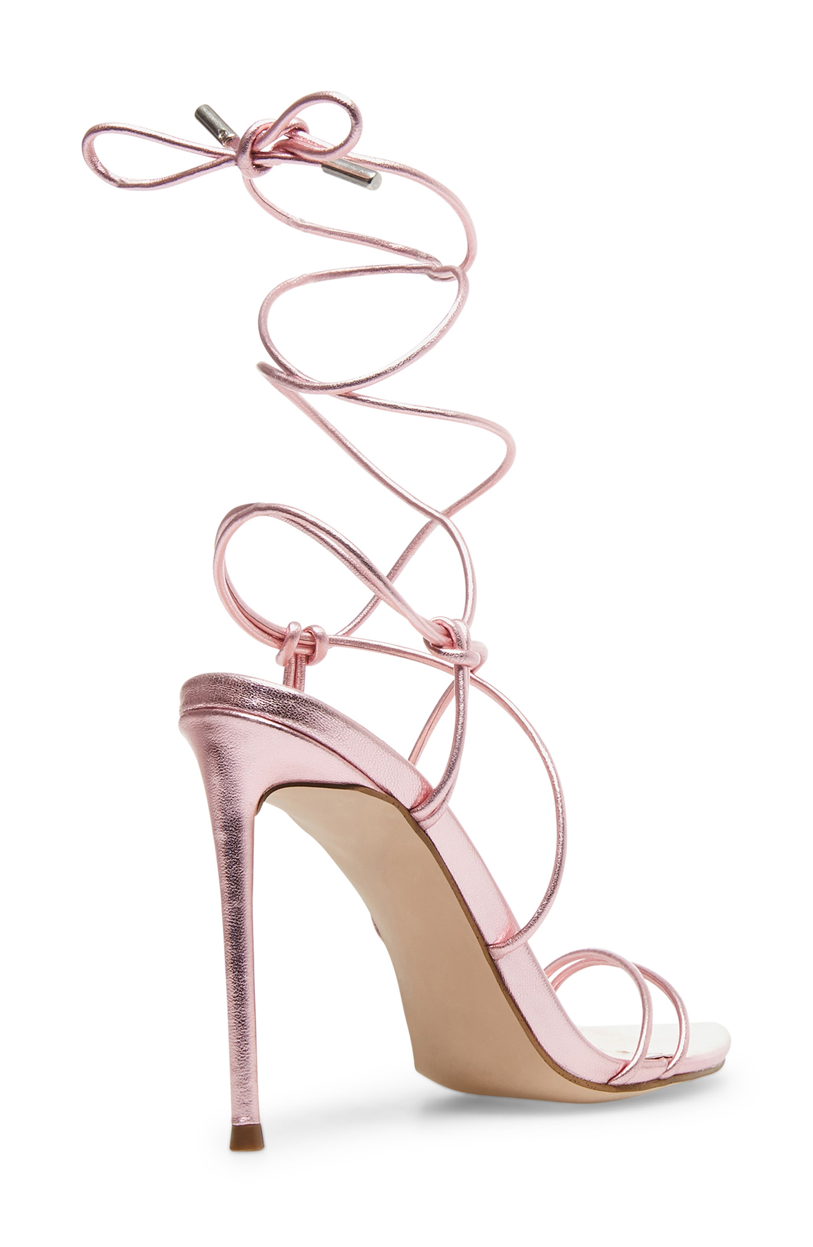 Steve Madden Winnie Harlow x Steve Madden Badgirl Ankle Wrap Stiletto Sandal, Alternate, color, 