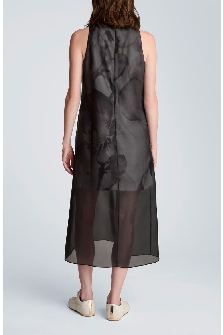 Sheer Overlay Dress, Alternate, color, BLACK
