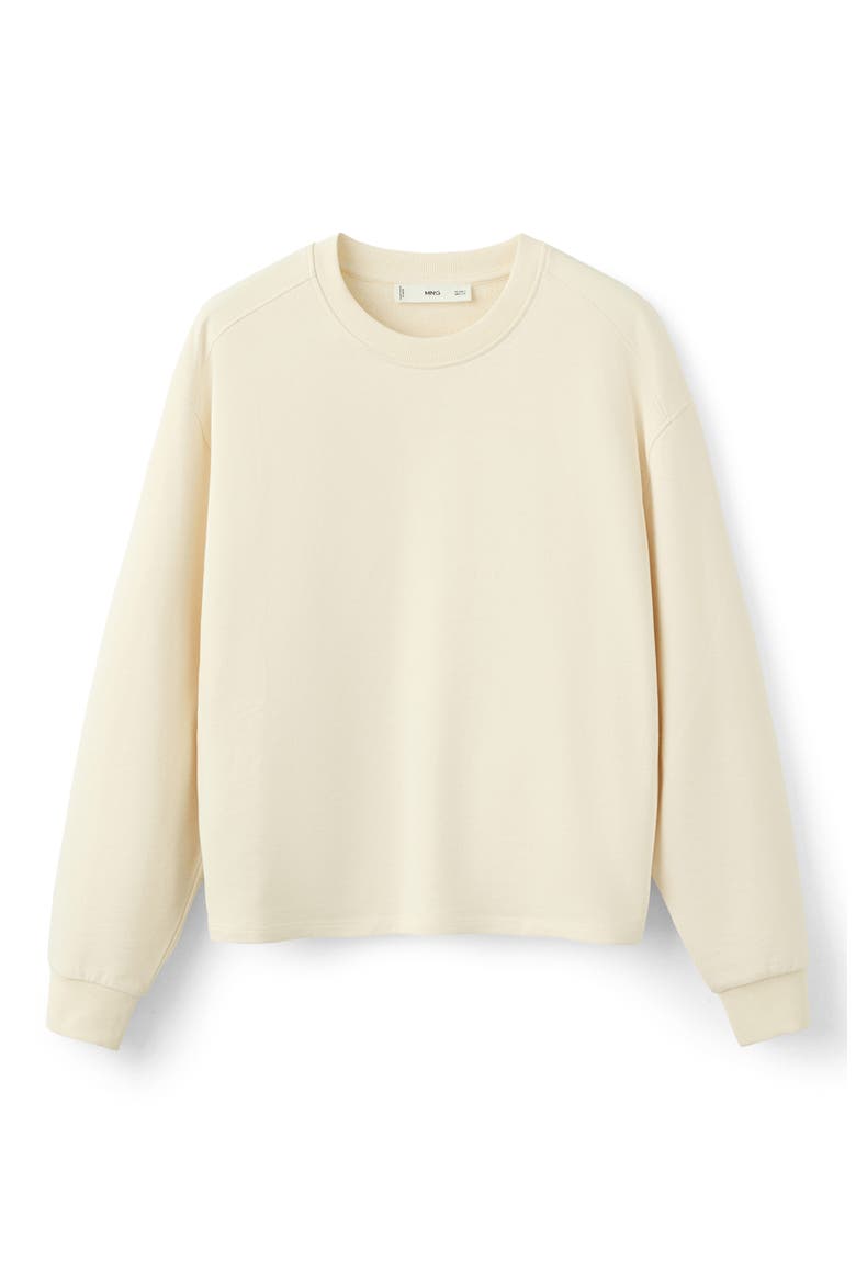 Crewneck Cotton Sweatshirt, Alternate, color, PASTEL YELLOW