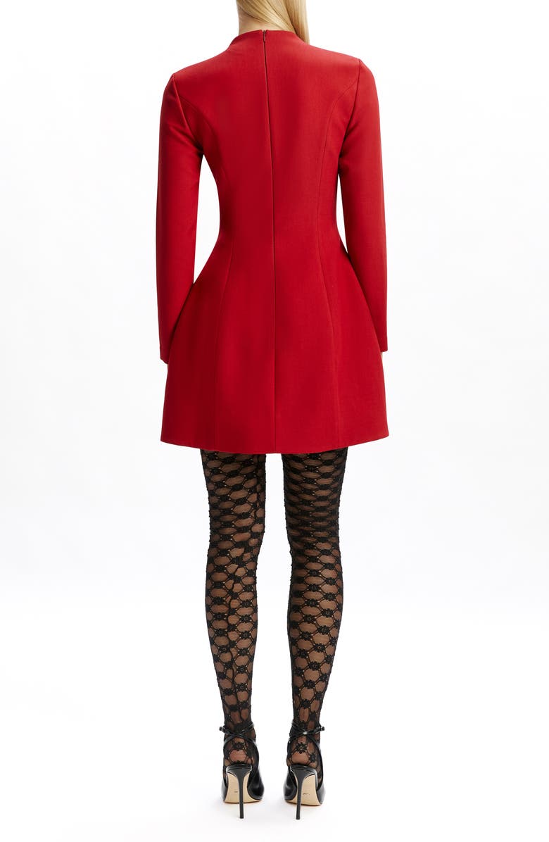 Bardot Delphi Long Sleeve Minidress, Alternate, color, Burgundy