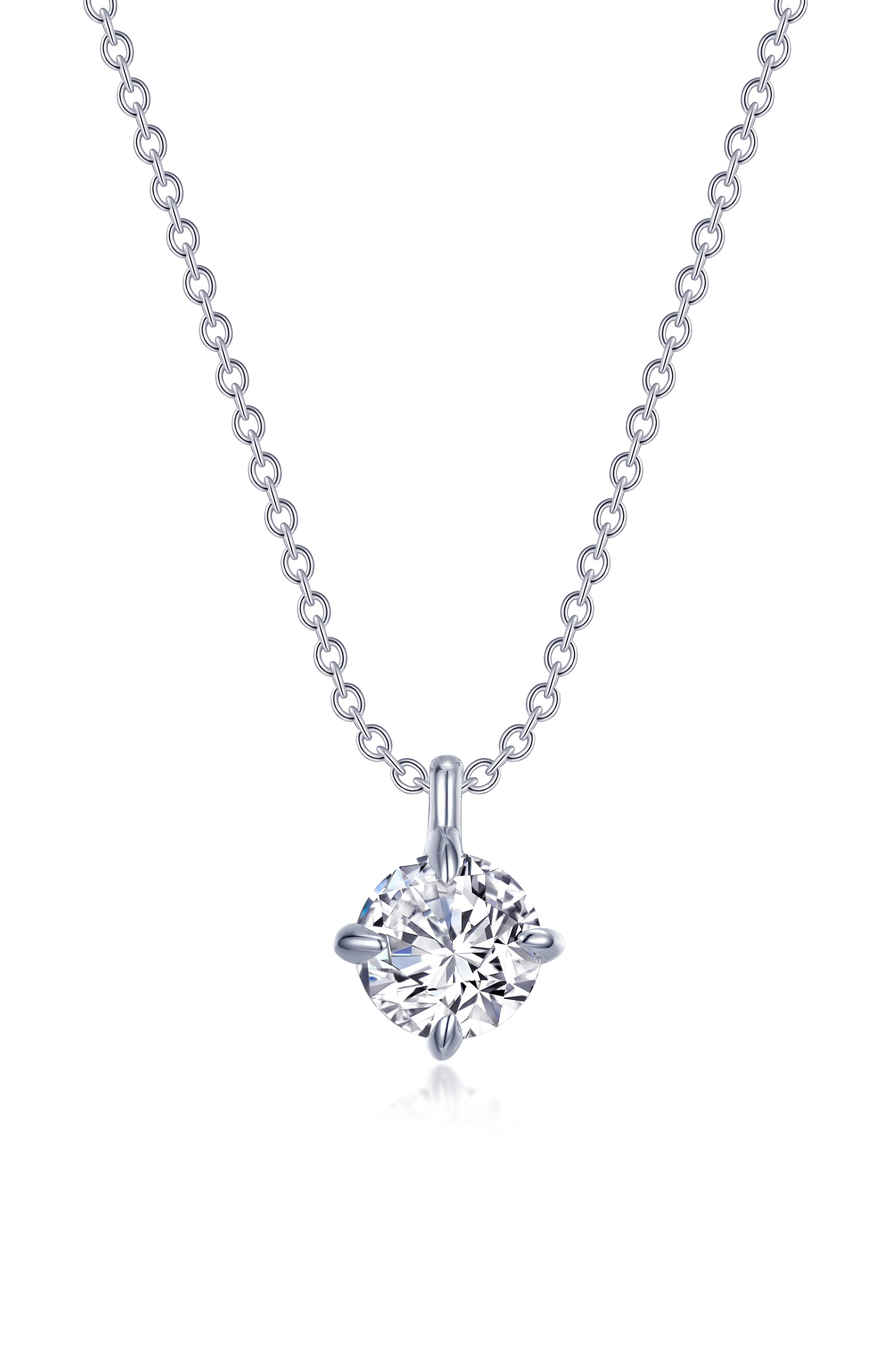 Lafonn Claw Simulated Diamond Solitaire Pendant Necklace