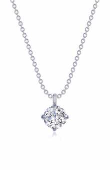 Lafonn Claw Simulated Diamond Solitaire Pendant Necklace