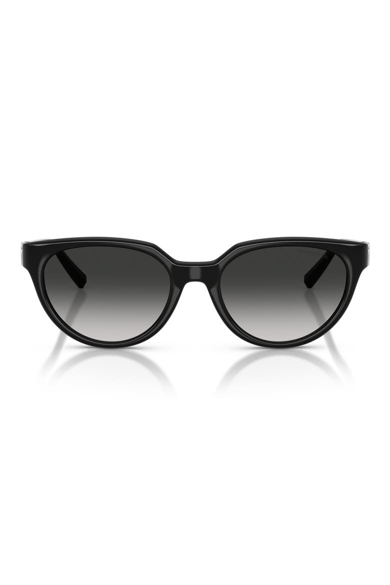 55mm Gradient Cat Eye Sunglasses, Main, color, BLACK / GREY GRADIENT