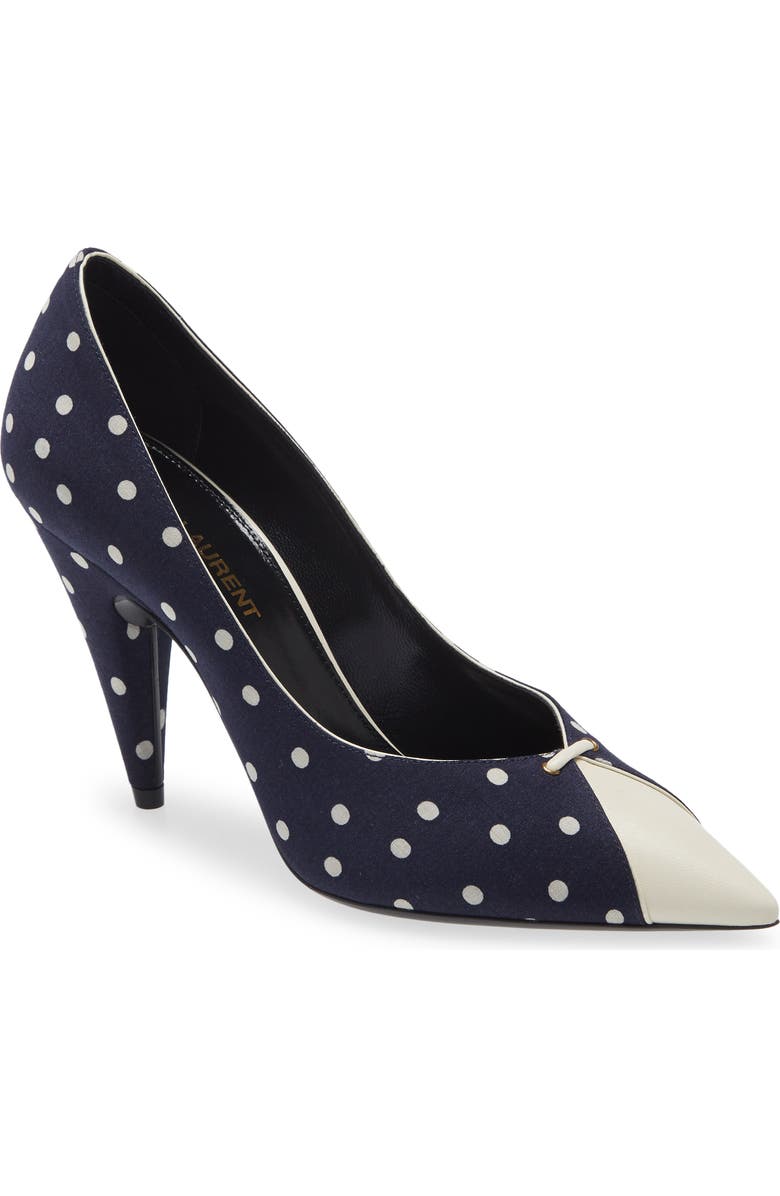 Saint Laurent Lola Pointed Toe Pump, Main, color,