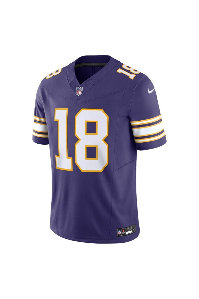Men's Nike Justin Jefferson Purple Minnesota Vikings Vapor F.U.S.E. Limited Jersey, Alternate, color, Purple