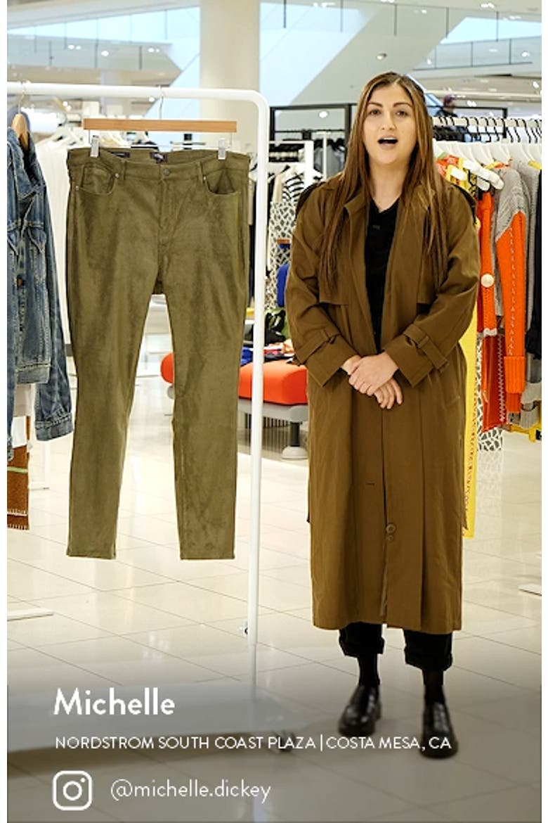 Ami Faux Suede Ankle Skinny Pants video